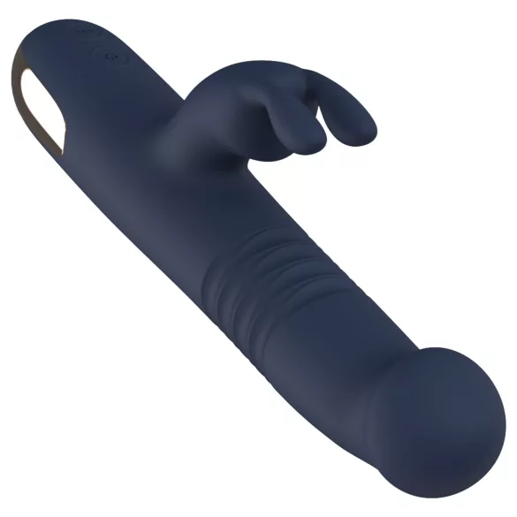 Dreamtoys Goddess Collection - työntötoiminen vibraattori (tummansininen)