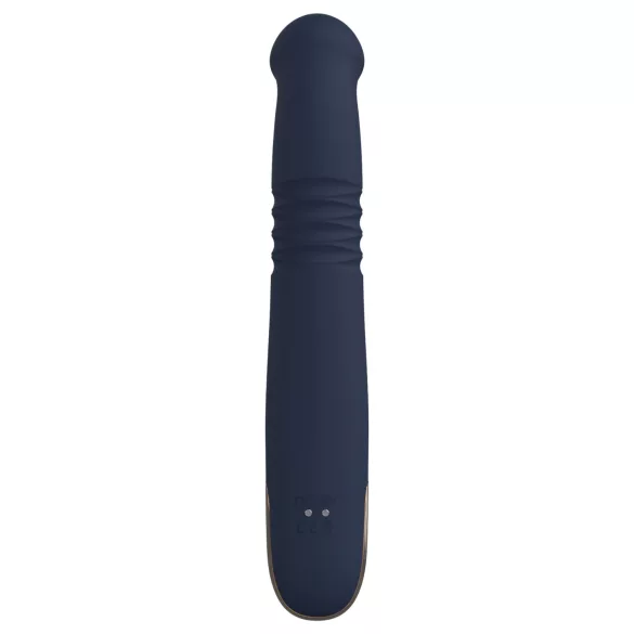 Dreamtoys Goddess Collection - työntötoiminen vibraattori (tummansininen)