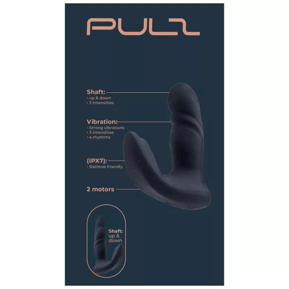 Dreamtoys Pulz - työntävä anaalivibraattori kaukosäätimellä (sininen)