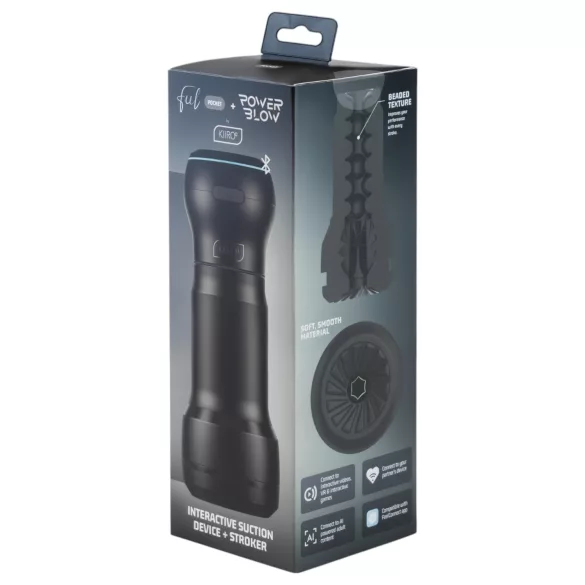 Kiiroo PowerBlow + Feel Pocket taskumasturbaattori (musta)