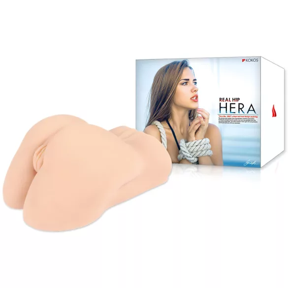 Kokos Hera - realistinen vagina ja peppu - torso - iho