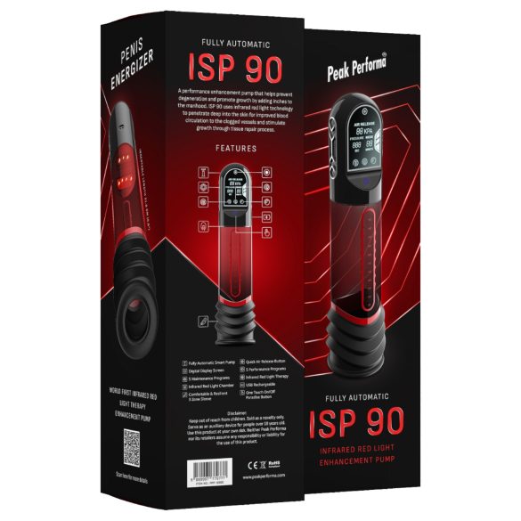 Peak Performa - automaattinen penispumppu - infrapuna - läpinäkyvä