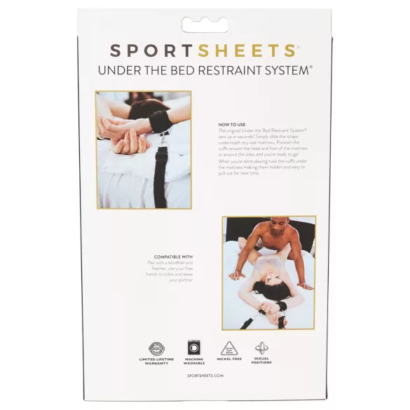 Sportsheets - sänkyyn sidontasarja - musta