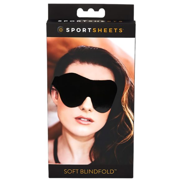 Sportsheets - pehmeä, joustava silmämaski (musta)