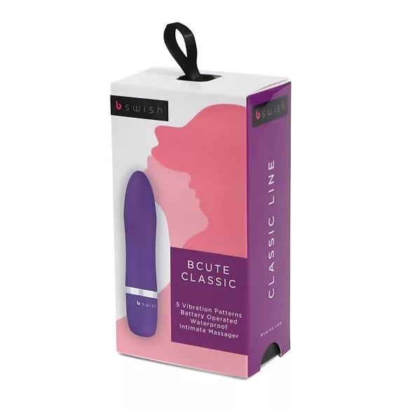 B SWISH Bcute Classic - vedenkestävä huulipuna vibraattori - violetti