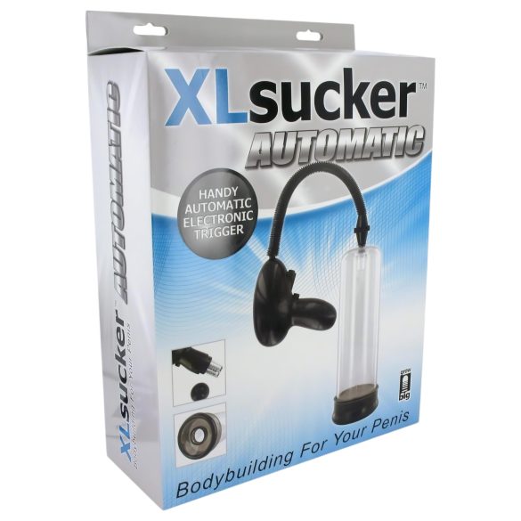 XLSUCKER – automaattinen penis- ja tehopumppu (läpinäkyvä)