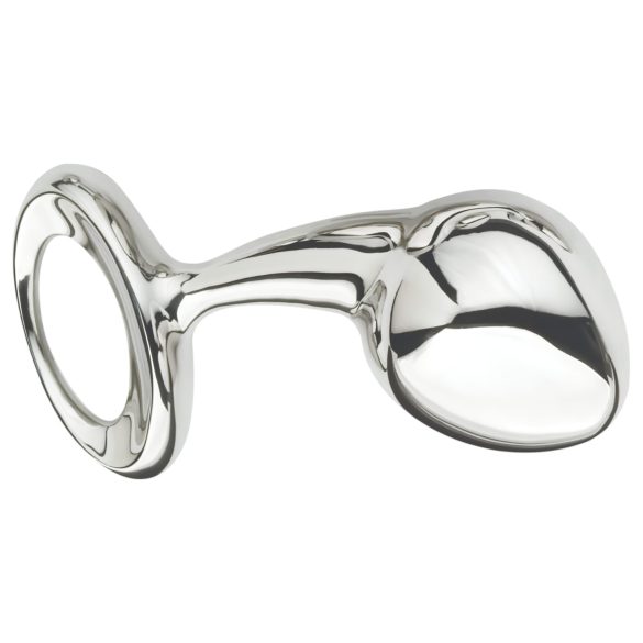 Njoy - iso metallinen anustappi - teräs - hopea