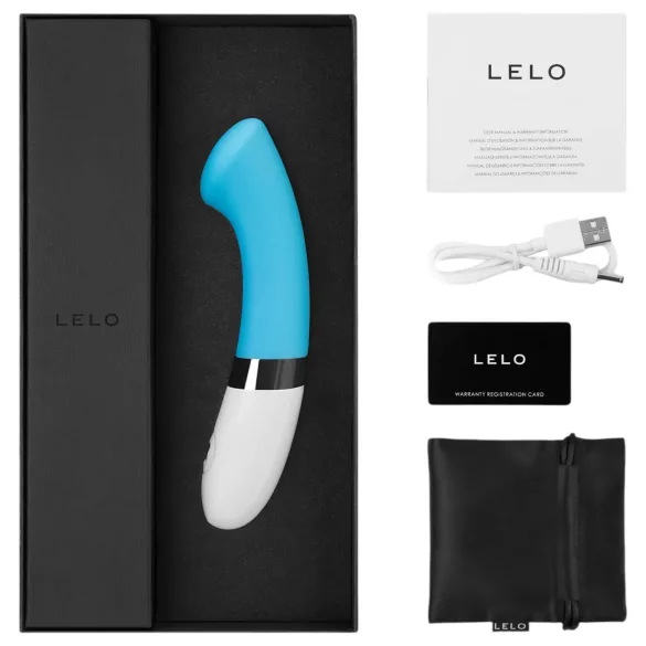 LELO Gigi 2 - silikoni G-pistevibraattori (sininen)