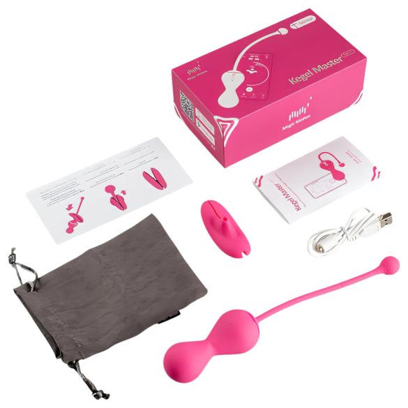 Magic Motion Kegel Master - Älykäs geishapalloduosetti (pinkki)