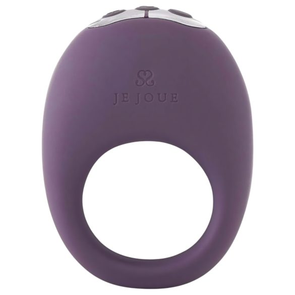 Je Joue Mio - ladattava, vedenkestävä värisevä penisrengas (violetti)