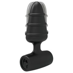 Love Plug - mini anustappi vibratolla - musta
