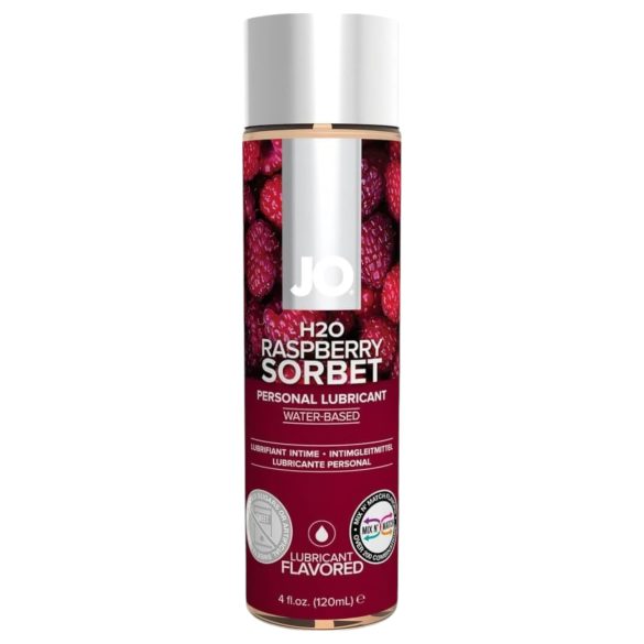 JO H2O vadelmasorbetti - vesipohjainen liukuvoide (120ml)