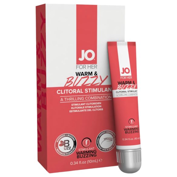 JO Warm & Buzzy - klitoriskiihotusgeeli naisille - 10ml