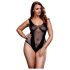 BACI Plus Size - viehkeä verkkobody - musta (XL-XXL)