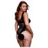 BACI Plus Size - viehkeä verkkobody - musta (XL-XXL)