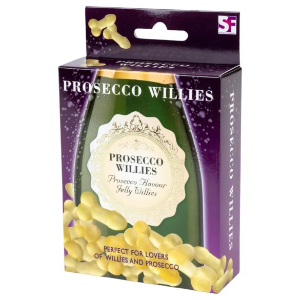 Prosecco Willies - kuohuviinin makuiset, penisaihiokarkit (120g)