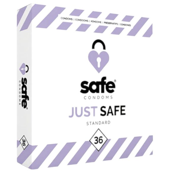SAFE Just Safe - standardi kondomi - vanilja (36 kpl)