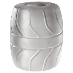   SilaSkin - kivipussi- ja penisrengas - joustava silikoni - valkoinen