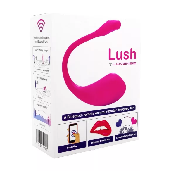 LOVENSE Lush 2 - älykäs vibraatiomuna (pinkki)