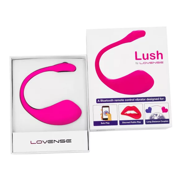 LOVENSE Lush 2 - älykäs vibraatiomuna (pinkki)