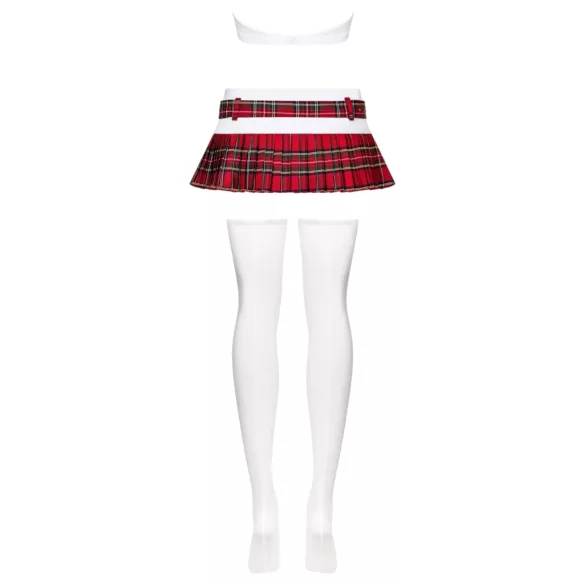Obsessive Schooly - koulutyttöasu setti - 6 osaa - L/XL