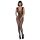 Obsessive N112 - Enkelinsiipinen verkkobodysuit - Musta (S-L)