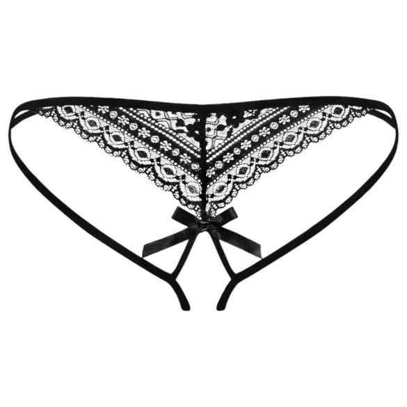 Obsessive Picantina - naisten stringit - tuplahihna - musta