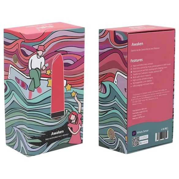 Magic Motion Awaken - minivibraattori - ladattava älylaite - punainen