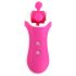 FEELZTOYS Clitella - Ladattava, pyörivä suuseksi-vibraattori (pinkki)