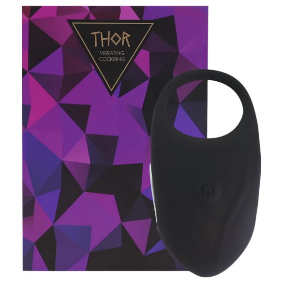 Feelztoys Thor - ladattava vibraatiosormus (musta)