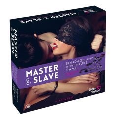   Master & Slave - bondage-setti - 6-os pakkaus - violetti/musta