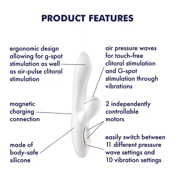 Satisfyer Pro+ G-spot - klitoriskiihotin ja G-pistevibraattori