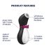 Satisfyer Penguin - ladattava, vesitiivis klitoriskiihotin (musta-valkoinen)