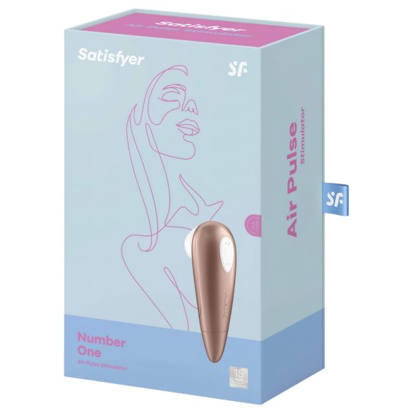 Satisfyer 1 Number One - klitoriskiihotin lähipaineella - ruskea