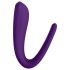 Satisfyer Double Classic - vesitiivis, ladattava parivibraattori (liila)