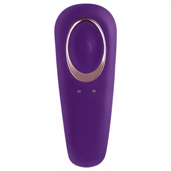 Satisfyer Double Classic - vedenpitävä, ladattava parivibraattori (lila)