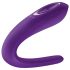 Satisfyer Double Classic - vesitiivis, ladattava parivibraattori (liila)