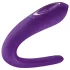 Satisfyer Double Classic - vedenpitävä, ladattava parivibraattori (lila)