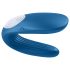 Satisfyer Double Whale - 2-moottorinen parivibraattori (sininen)