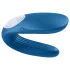 Satisfyer Double Whale - parivibraattori kahdella moottorilla - sininen