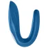 Satisfyer Double Whale - parivibraattori kahdella moottorilla - sininen