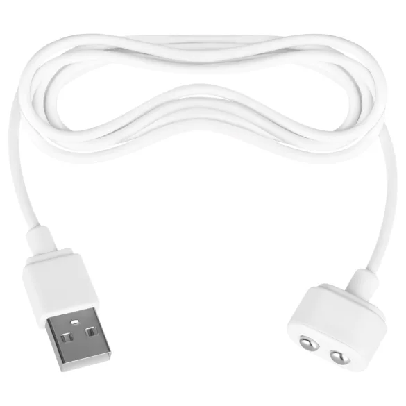 Satisfyer - magneettinen USB-latauskaapeli - valkoinen