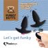 FEELZTOYS Funkybutts - ladattava langaton anaalivibraattorisetti (musta)