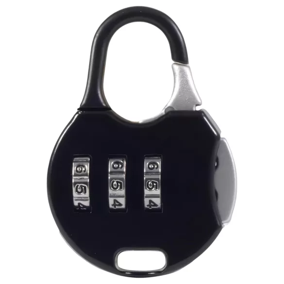 LOCK A WILLY - penisketju silikoninen lukolla - musta
