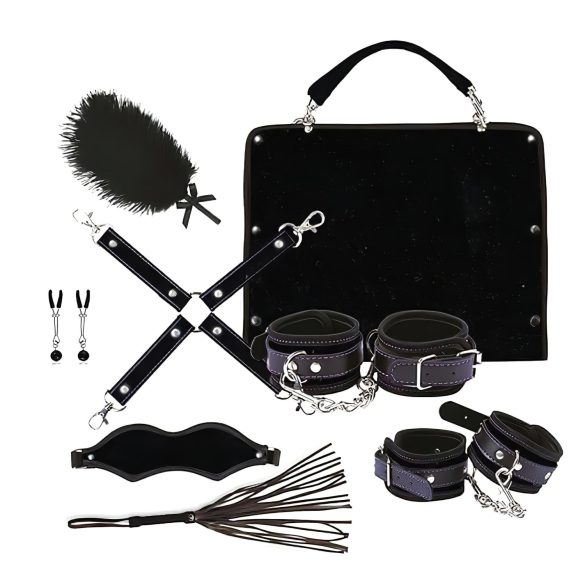 RS Soiree Kinky Me Softly - BDSM sitomasetti - musta (7 osaa)