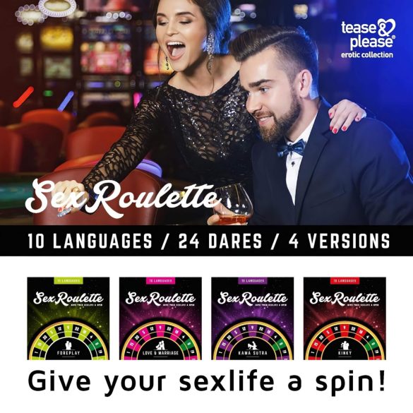Sex Roulette Kinky - aikuisten seurapeli - 10 kielellä