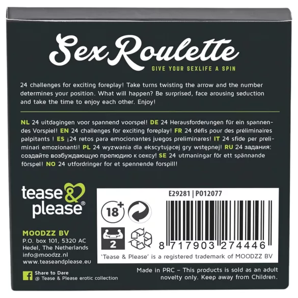 tease & please - Sex Roulette Foreplay - Rulettipeli pareille