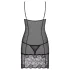 Obsessive - babydoll ja stringit - pitsi - musta