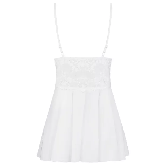 Obsessive - babydoll ja stringit - pitsi - valkoinen