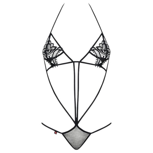 Obsessive Luiza - tulppaaniolkaiminen body - musta (S/M)